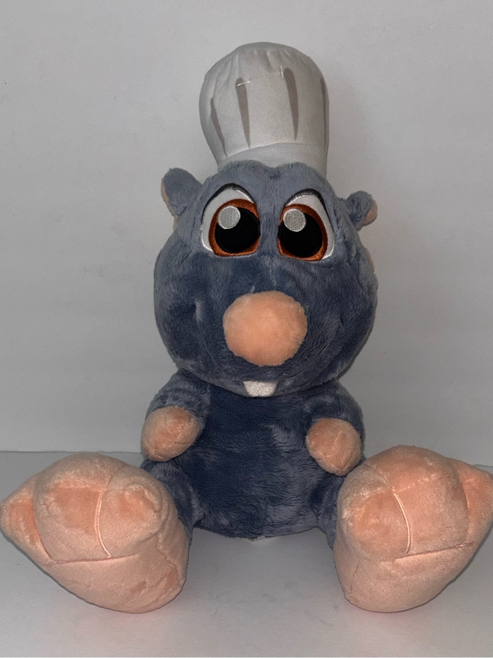 Disney Parks Chef Remy Ratatouille Pixar Big Feet Plush Stuffed Animal Toy 14"